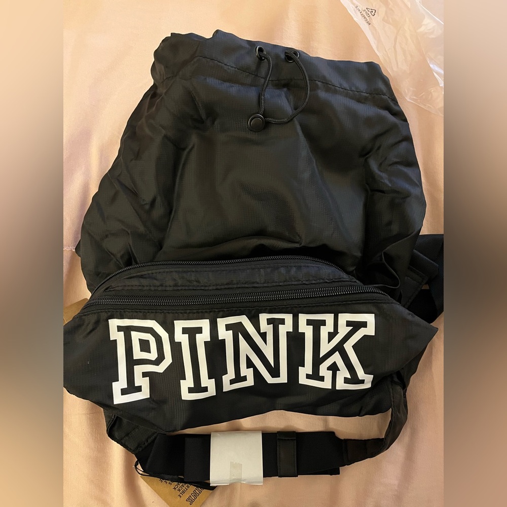 VS Pink Convertible Backpack Fanny Pack New - Picture 7 of 9